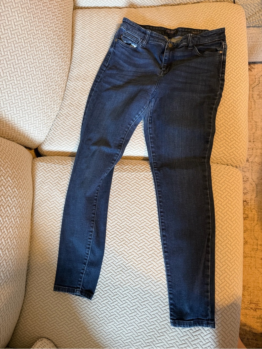Judy Blue Dark Wash Skinny Jeans - Deep Blue